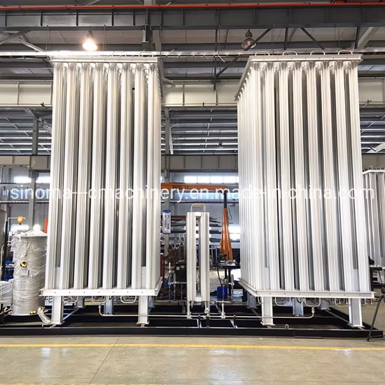 Industrial LNG Lin Lox Lar Gas Gas Cylinder Filling Station Pump LNG Ambient Air Vaporizer
